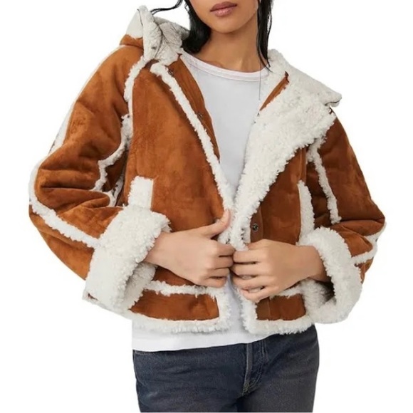 NWT Free People Vegan Exchange Shearling Jacket - S, M & L - Picture 5 of 10